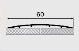 Поріжок однорівневий алюмінієвий 22-А з відкритим монтажем 0,9м